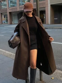 DAZY Women's Fashionable & Versatile Overcoat, Autumn/Winter