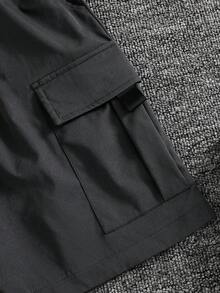 SHEIN Teens/Youths Casual Solid Color Loose Comfy Shorts, Versatile For Commute, School, Daily, Travel, Sports, Suitable For Spring & Summer