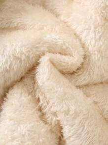 Loomiva 女婴/男婴卡通熊刺绣贴片装饰连帽夹克带耳朵装饰，加厚绗缝宽松防风休闲外套