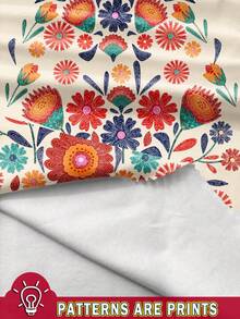 SHEIN SXY 女式波西米亚花卉印花长款海滩休闲连衣裙 - 彩色 - 查看 3