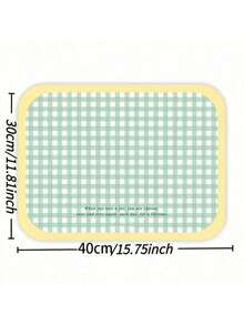 SHEIN 防水防溅猫/狗喂食垫 - 易于清洁，耐刮擦，由硅藻土混合物制成