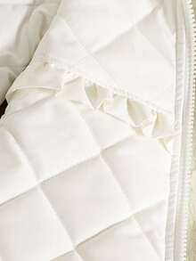 Sparklyn Christmas, Halloween Clothing For Baby Girl, Winter, Wednesday, Black Dress, Baby Girls' Casual Versatile Thermal Lined Hooded Jacket, Autumn/Winter