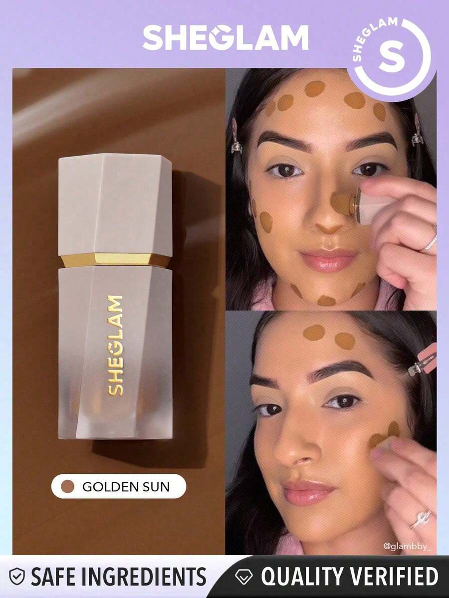SHEGLAM Bronceador LíQuido Mate Sun Beam-Crema En Gel Golden Sun Contour No Graso Larga DuracióN Altamente Pigmentado Contouring Natural Contouring Bronceador Ligero Brown Contour & Bronzer GraduacióN CumpleañOs Vacaciones Verano OtoñO Y2K Elegante Moda Mujeres NiñAs Marca Maquillaje CosméTico Belleza Fiesta Playa Viaje Camping Aire Libre Escuela Campus ExcursióN Festivales DecoracióN Regalo Presente Rosa Chica Cosplay Mejor Color Encanto Vibra