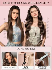 9AM Hair 巧克力棕色波浪无胶假发 真人发丝 预拔 预剪 无胶前蕾丝假发 可直接佩戴 6x5 波浪卷发 180% 密度 #4 闭合假发 漂白结 女士 - S4 - 查看 12