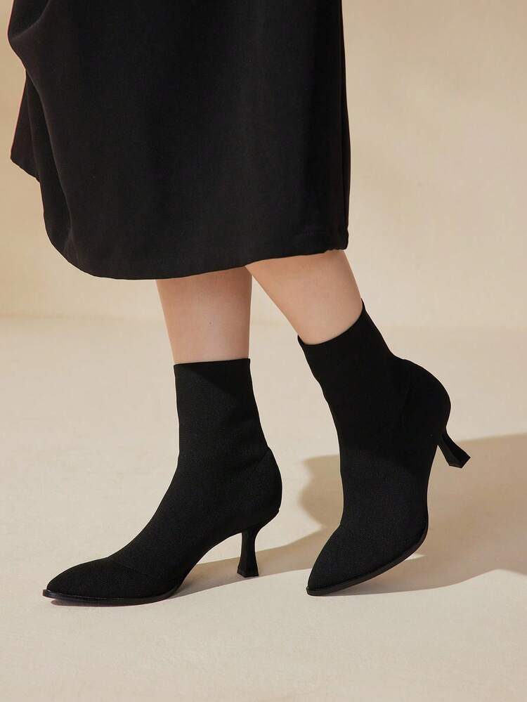 CUCCOO BASICS Fashionable Commuter Comfortable Sexy Wear-Resistant High Heel Ankle Boots