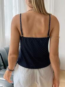 INAWLY Plus Size Women Bowknot Decor Camisole