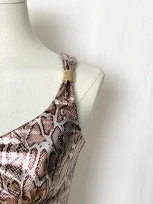 EgrlEra Women's Retro Leopard Print Square Neck Tank Top - Multicolor - View 5