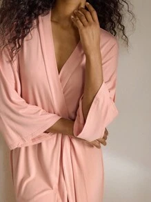 Ocili 休闲休闲超柔软针织长袍，混纺面料，丝滑，可与任何基本单品搭配，适合假日季节、秋季