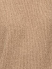 Ensemble pantalon et Top à col ras-du-cou en tricot côtelé taupe de Nöista, offrant une sophistication confortable pour les vêtements d'automne et les tenues d'automne pour femmes. Cet ensemble assorti comprend un Top ajusté à col ras-du-cou et un pantalon ample de style lounge, le rendant parfait pour des tenues d'hiver élégantes pour femmes, des vêtements de bureau ou des looks chics à la maison pour cette saison. - Kaki - Voir 7