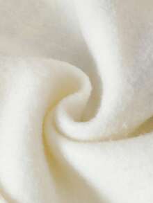 SHEIN Young Girl Letter Print Color Block 2 In 1 Thermal Lined Casual Crew Neck Long Sleeve Sweatshirt, Autumn/Winter Fall - Apricot - View 9