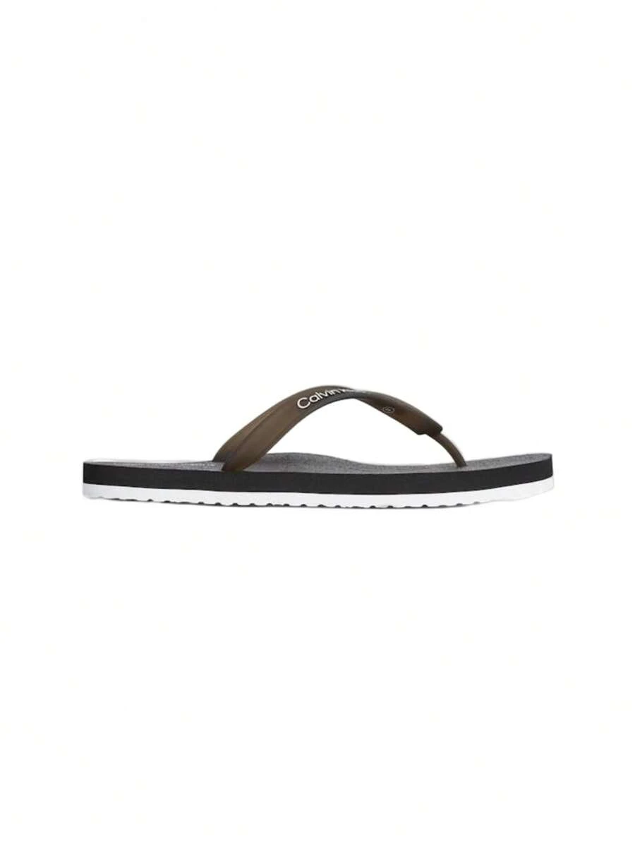 Calvin Klein Men Flip Flops & Slides - Black - View 1