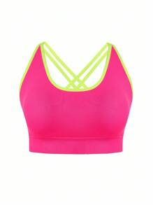 Easithlete 2pcs/Set Plus Size Women Seamless Camisole Sports Bras