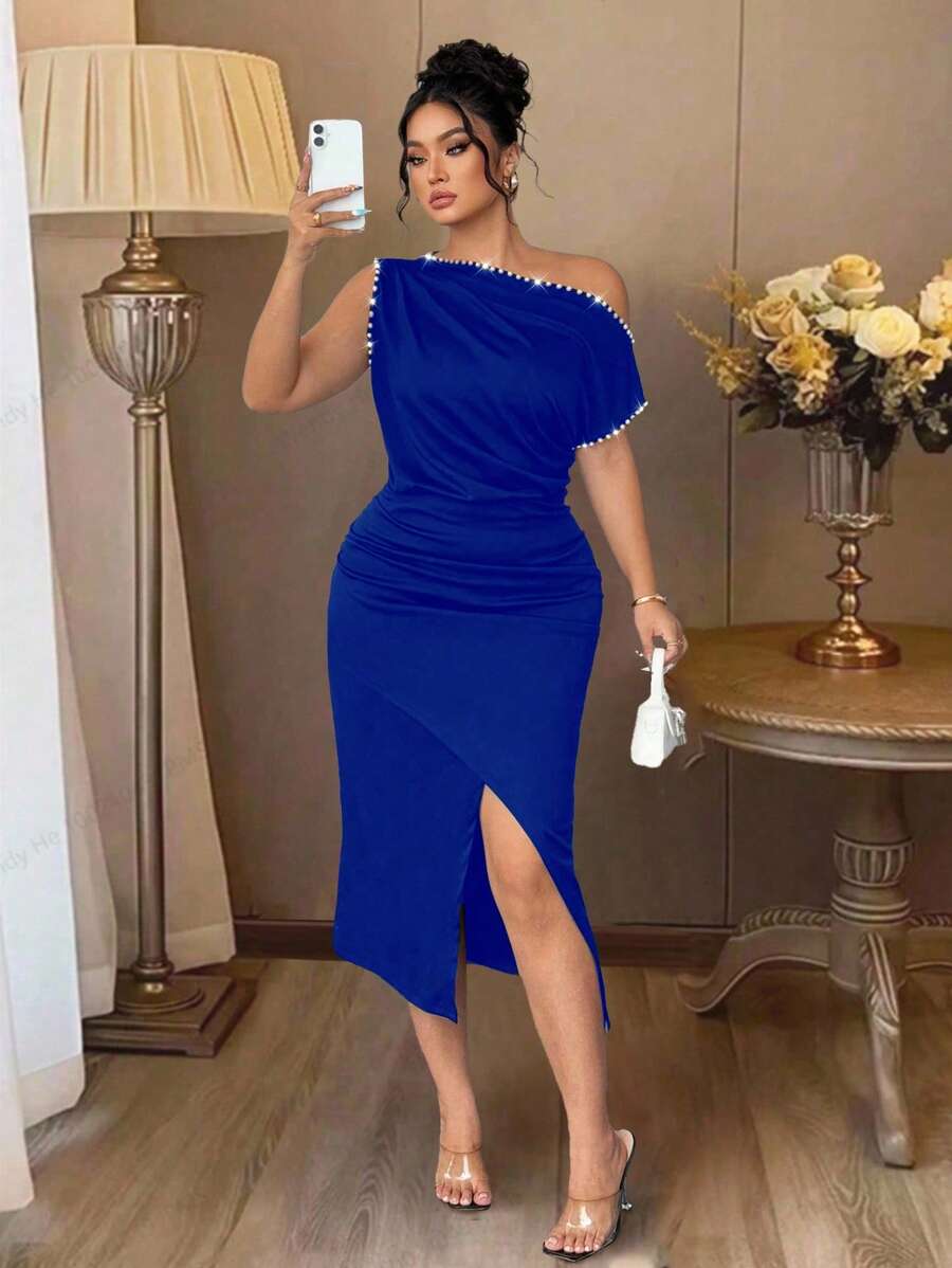 Auvina Elegant Summer Vacation Dress For Plus-Size Ladies