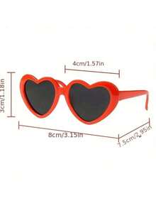 Zazumi 宠物心形眼镜 - 狗狗猫咪趣味拍照道具，可爱配饰，宠物太阳镜 - 彩色 - 查看 6