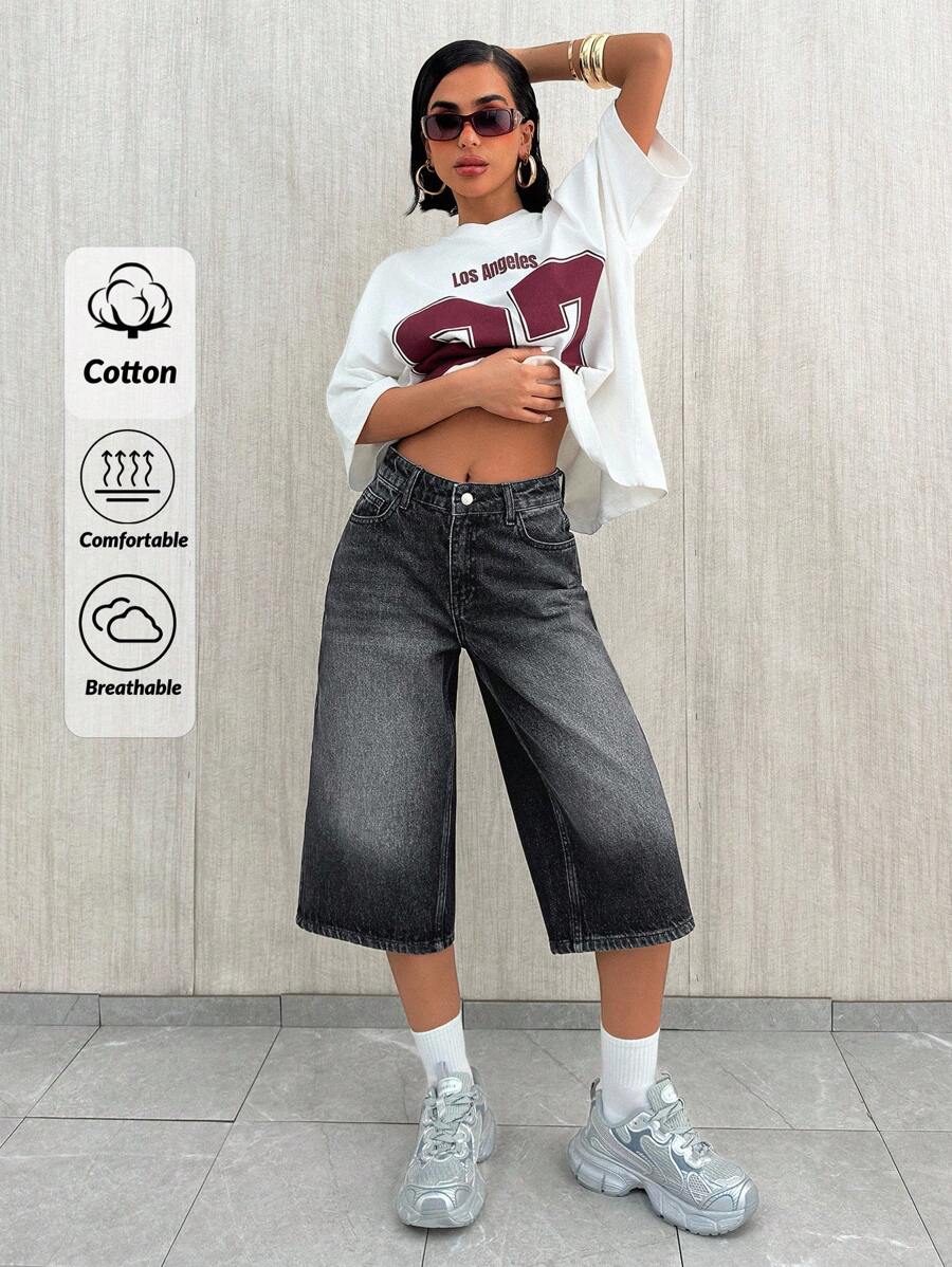 EURMUSE SHORT EN JEAN VINTAGE Y2K TAILLE MOYENNE POUR FEMMES