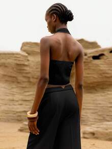 Lumivelle Halloween Women Pants - Black - View 6