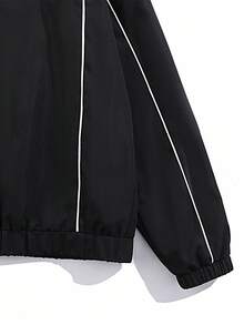 Chillumni Men's Casual Loose Zip-Up Outdoor Windbreaker Jacket Track Jacket Streetwear, Fall, Grunge