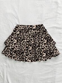 Soleia Sexy Leopard Print Full Pattern Women Casual Waist Ruched Fishtail Skirt, Suitable For Summer Music Festival Chic Dress - Multicolor - View 6