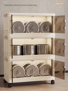 SHEIN 1 pièce Grand meuble de rangement, boîte de rangement pliable, meuble de rangement pour jouets pour salon, organisateur d'armoire à collations, armoire de cuisine, cadeau de Noël, bac de rangement, rangement sous le lit