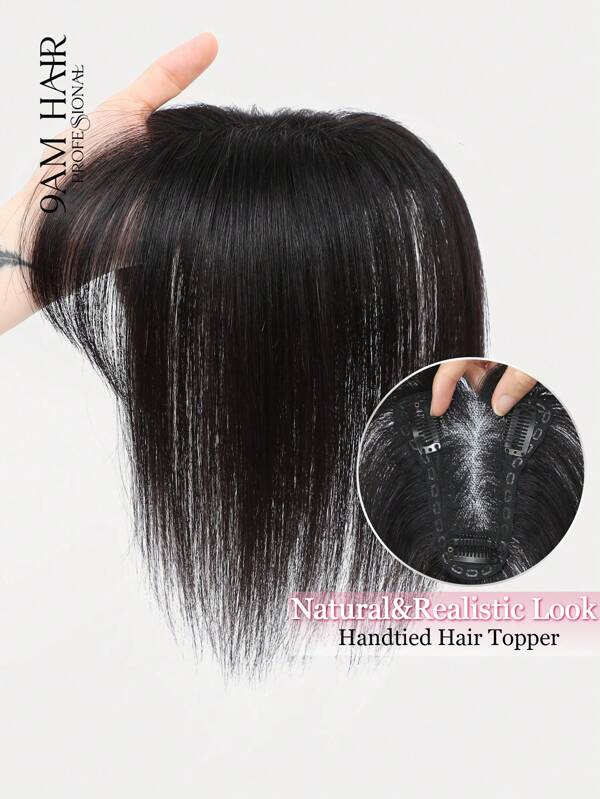 9AM Hair 10inch Hair Toppers For Women Real Human Hair Toppers Haipieces For Women With Thinning Hair Human Hair Toppers With Bangs Clip In Winter Christmas Halloween Costumes Autumn Outfits Women Fall Outfits Women Chic Elegant Glow Edgy Clean Classic Lit Snack Baddie 90s Vintage Retro Grunge Cottagecore Kawaii Cyberpunk Streetwear Preppy Futuristic Minimalist Street Style Bridal Photoshoot Date Night Casual Cozy Night Out Butterfly Clips