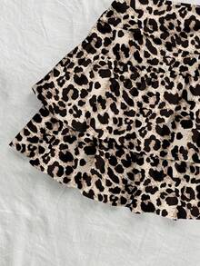 Soleia Sexy Leopard Print Full Pattern Women Casual Waist Ruched Fishtail Skirt, Suitable For Summer Music Festival Chic Dress - Multicolor - View 5