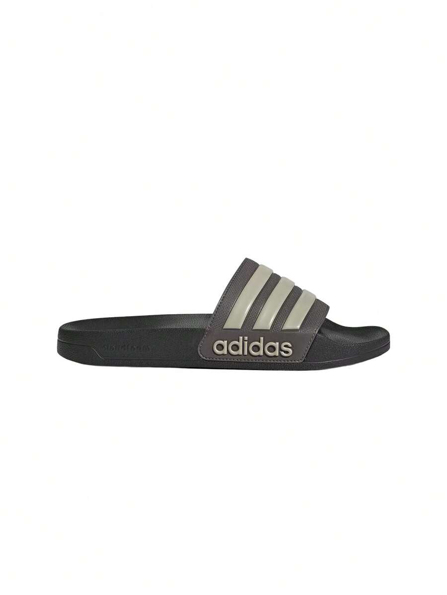 Adidas Adilette Men's Shower Slides Charcoal / Putty Grey / Carbon JI4761 - Grey - View 1