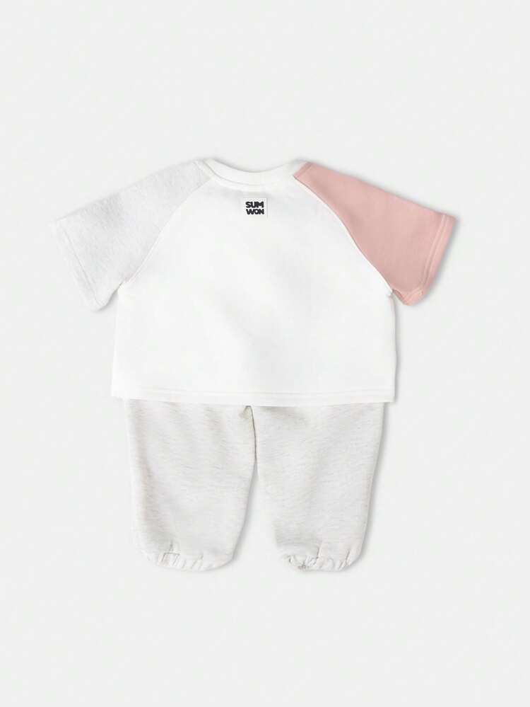 NYC Logo Crop Top With Wide Leg Joggers