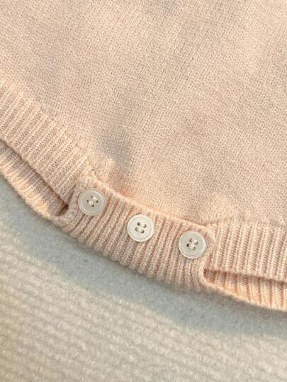 Baby Girl 3D Heart Contrast Color Patchwork Romper, Autumn/Winter