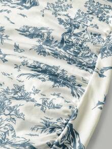 SHEIN Girlism Tween Girls' Fitted Casual Minimalist Floral Racerback Waist-Cinched Dress