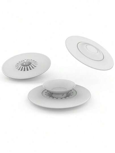 1pc Universal Silicone Drain Plug And Filter, Suitable For Sink, Washbasin, Bathtub - Anti-Clogging, Pop-Up, Shower, Bathtub And Sink, Flexible & Durable