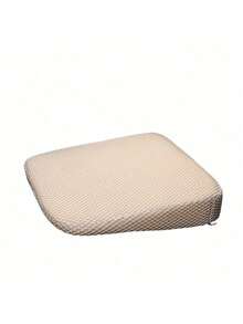 SHEIN 1pc Car/Truck Seat, Office Chair, Wheelchair Wedge Cushion - Memory Foam Seat Pad For Sciatica Relief, Breathable Polyester Fabric Car Seat Pad - Thick Comfort Reinforced Cushion, Anti-Slip Design, Suitable For All Vehicles, Black Woven Fabric Enhancing Support And Ventilation Room Decor Home Decor Chair Cushion Seat Cushion Back To School School Supplies