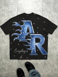 SHEIN 青少年男孩休闲简约短袖圆领 T 恤，适合夏季 - 彩色 - 查看 4