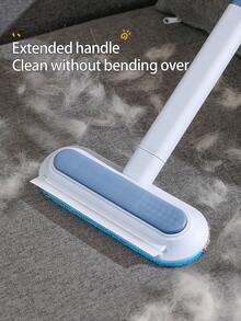 Zazumi 1pc Multi-Functional 4-In-1 Pet Brush, Two-Way Felt Removal Design, Washable For Easy Cleaning, For Pet Cat And Dog Hair Removal, Carpet, Bed, Clothing And Glass Cleaning, Pet Cleaning Supplies