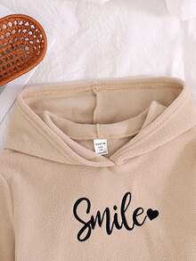 SHEIN Conjunto de sudadera con capucha y pantalones sueltos y cómodos para niñas preadolescentes - Gris - Ver 5