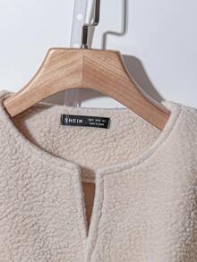 Franclia 女式纯色长袖金属单排扣休闲夹克，秋冬