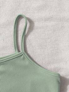 3pcs/Set Tween Girls Classic Minimalist Comfy Versatile Tank Top Set - Multicolor - View 4