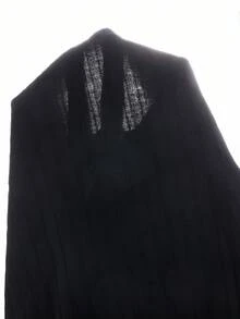 SHEIN Elladie kids Baby Girls Casual Versatile Long Sleeve Top And Skirt Set Fall Winter - Black - View 8