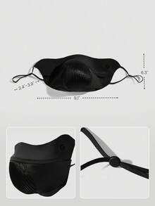 GLOWMODE 巡航控制吸汗速干防晒透气骑行面罩健身房训练锻炼 - 黑色 - 查看 6