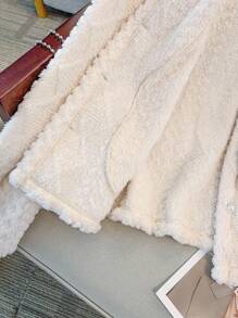 Regalyn Plus Size Elegant Reversible Argyle Pattern Crew Neck Jacket Fall Winter Cloth For Women Autumn