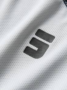 JNSQ Back To School Outdoor Sports Short Sleeve T-Shirt, Kids Round Neck Contrast Color Funny Letter Print Outdoor Sports Short Sleeve Tee - Multicolor - View 8