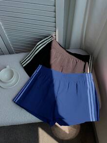 Comfortcana 2件套女士撞色腰带短裤，夏季 - 彩色 - 查看 4