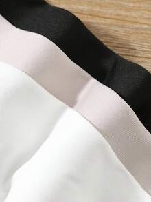 SHEIN 3pcs/Set Baby Boys/Girls Casual Elastic Comfortable High Collar Base Layer Top, Thermal Lined, Soft, Solid Color, Versatile For Autumn/Winter Baby Turtleneck Sweater Baby Solid Color Turtleneck Toddler Turtleneck Shirt Baby Long Sleeve Turtleneck Baby Knit Turtleneck Fall