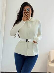 Rafferiza Islaluna Damen leichte gesteppte Taillenjacke, Herbst Damen gesteppte Weste - Aprikosenfarben - Übersicht 3