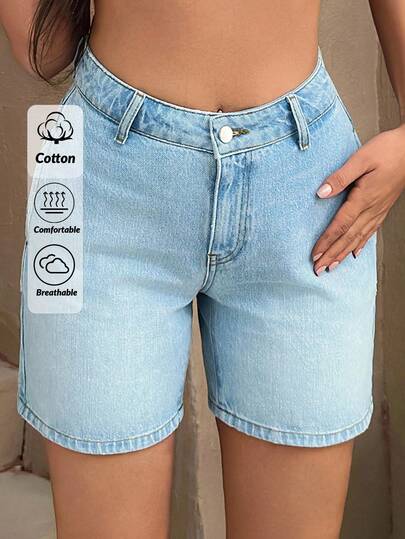 EURMUSE Low Waist Tinted Wash Denim City Short Woman S Summer Clothes Women S Clothes