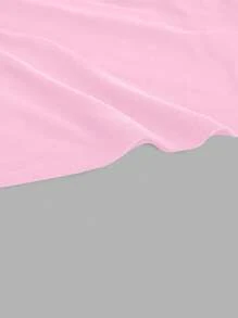 SHEIN EZwear 休闲简约浅粉色吊带背心，适合夏季苗条女性 - 淺粉色 - 查看 5