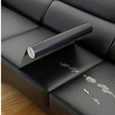 SHEIN 1 件，人造皮革修补片 - 沙发和椅子用自粘式人造皮革布片，快速修补孔洞和撕裂，棕色，易于粘贴，适用于汽车座椅维修、家具维修、时尚设计，易于粘贴的胶带