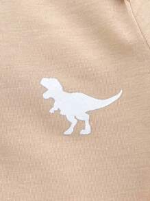 Top informal y versátil con estampado de dinosaurio para recién nacidos, tops elegantes multicolor para otoño/invierno - Multicolor - Ver 6