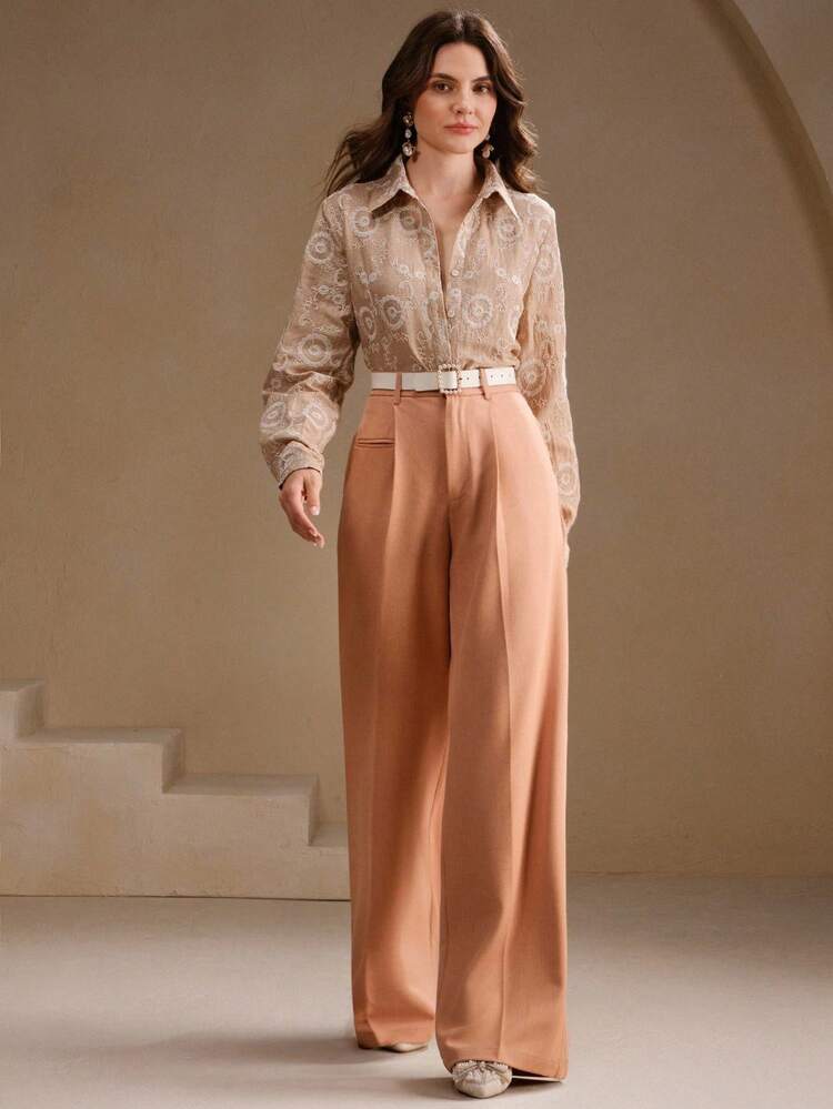 Women's Vintage Embroidered Casual Blouse, Suitable For Spring/Summer, Beach