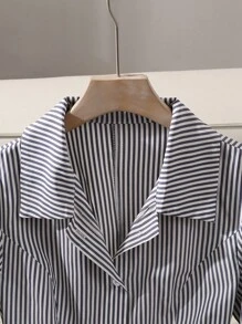 GlowEve 女式条纹灯笼袖收腰休闲连衣裙 - 彩色 - 查看 4