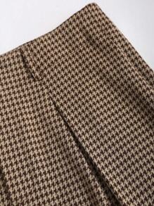 Sweetra 女士新款优雅复古休闲通勤简约高端针织两件套，背心无袖上衣和直筒阔腿裤套装 - 棕色 - 查看 7